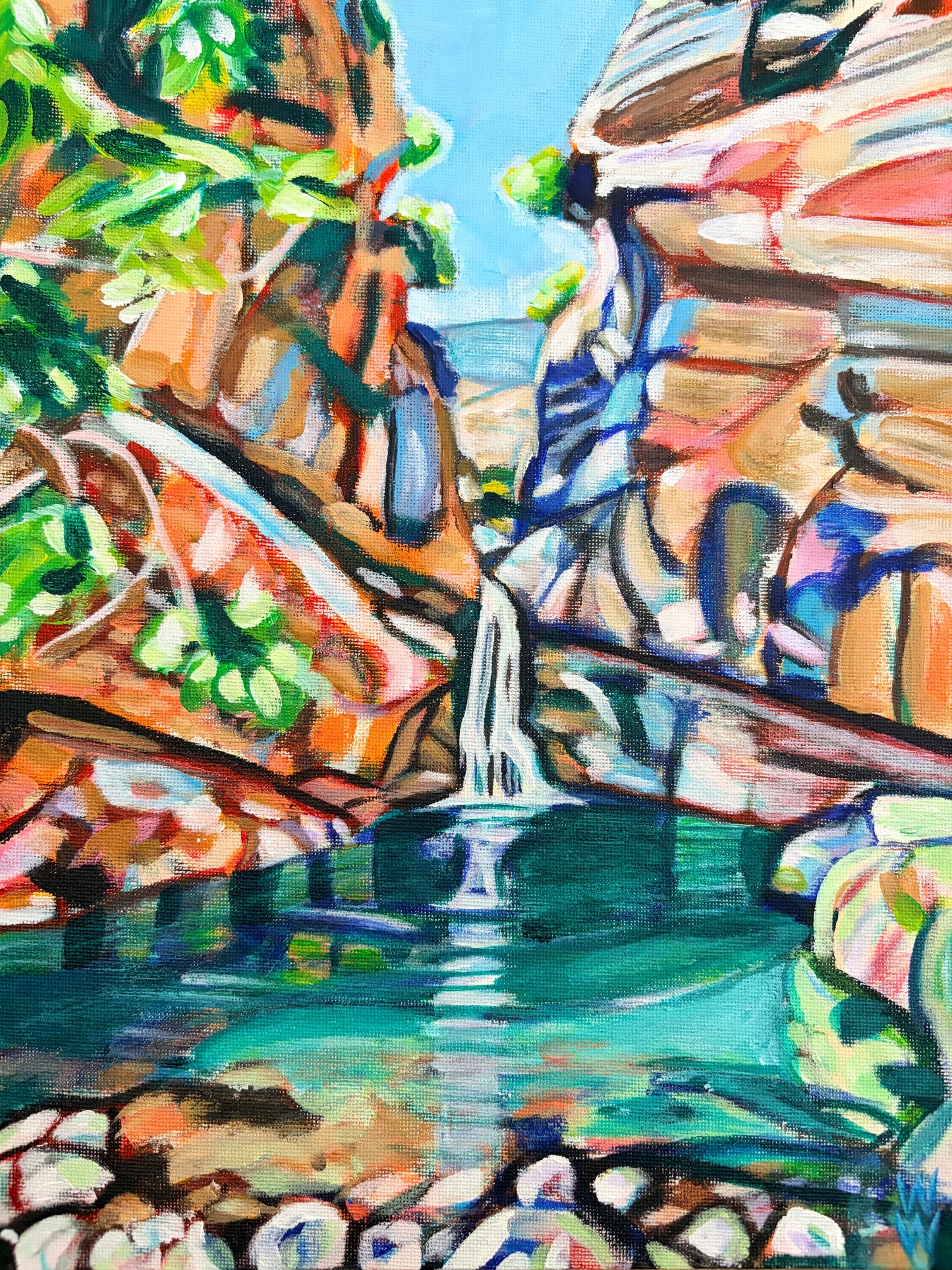 Santa Paula Punch Bowls Original Painting
