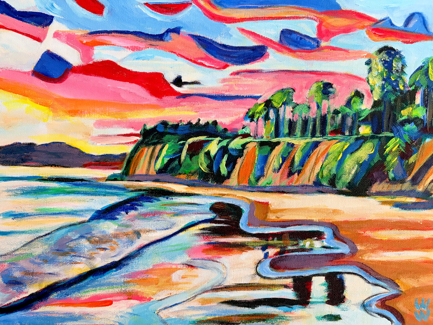 Butterfly Beach Original Painting