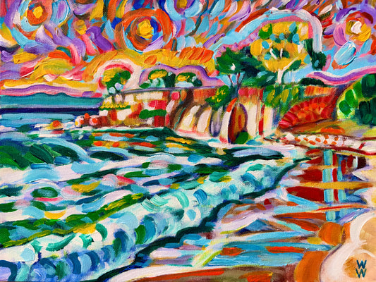 Leadbetter Beach Original Painting